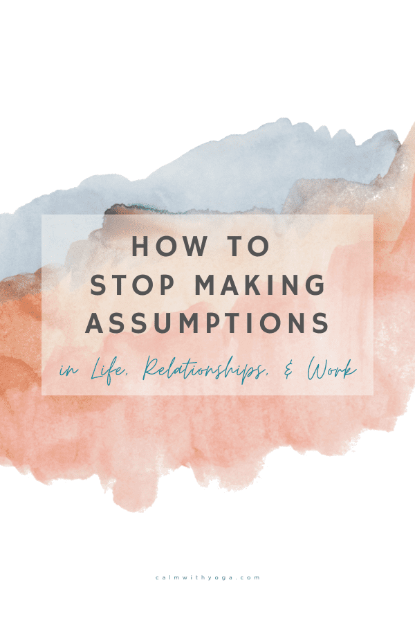 making assumption