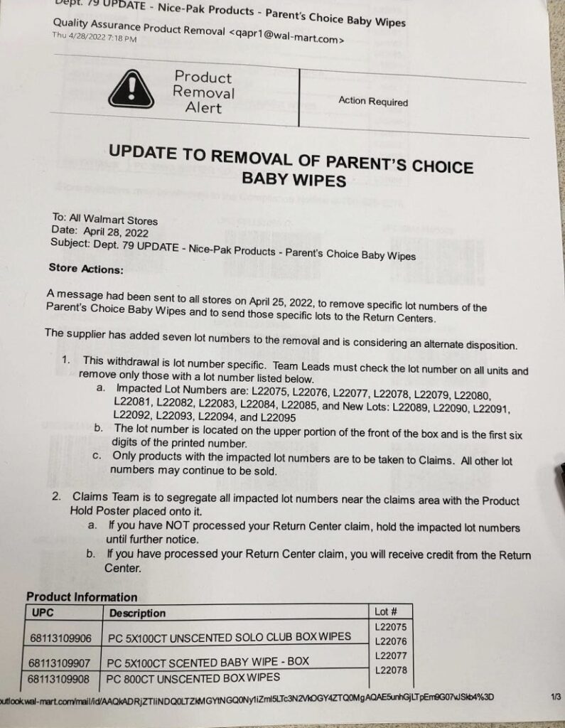 Parent's Choice Baby Wipes Recall 2022: Is It Real? - Motherhood