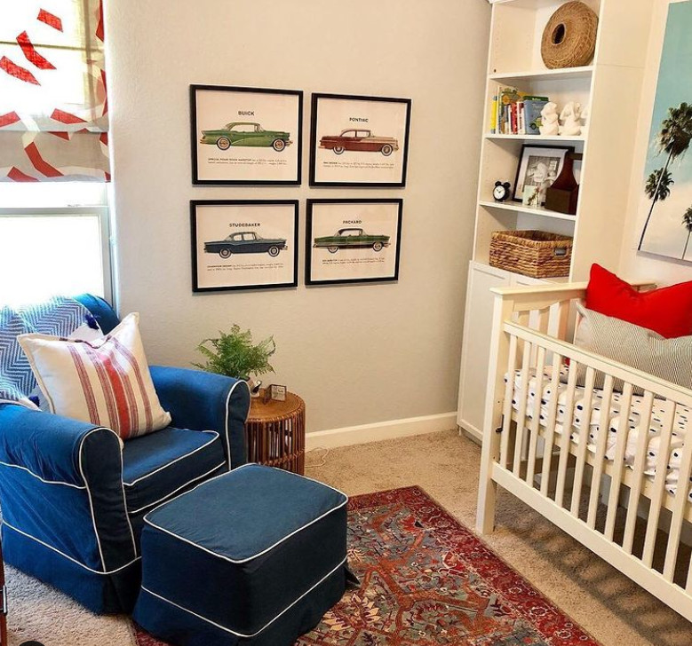 Baby boy hot sale car themed nursery